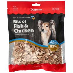 Dogman Hundegodbidder Bits of Fish & Chicken 250g